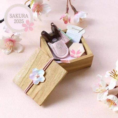Cohana Sakura 5-delige mini naaiset in houten box 45-352