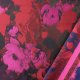 Jacquard stof bloem roze 211947.0802