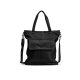 MUUD Arendal. Handgemaakt leren tas voor handwerkprojecten 35x34cm - kleur black 042.BG5193