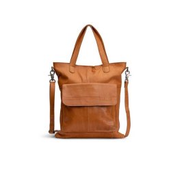 MUUD Arendal. Handgemaakt leren tas voor handwerkprojecten 35x34cm - kleur WHISKY 042.BG5193