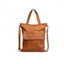 MUUD Arendal. Handgemaakt leren tas voor handwerkprojecten 35x34cm - kleur WHISKY 042.BG5193