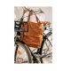 MUUD Arendal. Handgemaakt leren tas voor handwerkprojecten 35x34cm - kleur WHISKY 042.BG5193