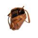 MUUD Arendal. Handgemaakt leren tas voor handwerkprojecten 35x34cm - kleur WHISKY 042.BG5193