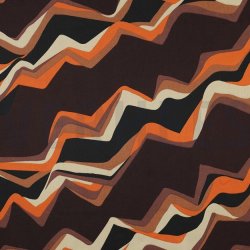 COTTON SATIN ABSTRACT - DARK BROWN 05435.004v