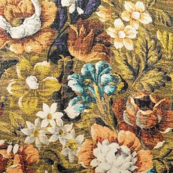 Stof Digitale Print Bloem Bruin 211901.0012