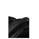 MUUD Bella. Handgemaakt leren ronde schoudertas Ø23x9cm - kleur black 042.QB4445R1