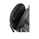 MUUD Bella. Handgemaakt leren ronde schoudertas Ø23x9cm - kleur black 042.QB4445R1