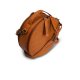 MUUD Bella. Handgemaakt leren ronde schoudertas Ø23x9cm - kleur WHISKY 042.QB4445R1