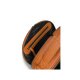 MUUD Bella. Handgemaakt leren ronde schoudertas Ø23x9cm - kleur WHISKY 042.QB4445R1