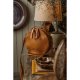 MUUD Bella. Handgemaakt leren ronde schoudertas Ø23x9cm - kleur WHISKY 042.QB4445R1