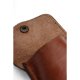 MUUD Bergen. Handgemaakt leren etuit voor handwerkaccessoires 9.5x8cm - kleur Rich Brown RBROWN 042.QB4200