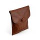 MUUD Bergen. Handgemaakt leren etuit voor handwerkaccessoires 9.5x8cm - kleur Rich Brown RBROWN 042.QB4200