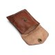 MUUD Bergen. Handgemaakt leren etuit voor handwerkaccessoires 9.5x8cm - kleur Rich Brown RBROWN 042.QB4200