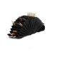 MUUD Betina XL Handgemaakt leren etui 19 x 15 cm - kleur black 042.QB4619