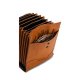 MUUD Betina XL Handgemaakt leren etui 19 x 15 cm - kleur WHISKY 042.QB4619