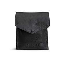 MUUD Betina. Handgemaakt leren etuit voor verwisselbare breinaalden 17x13xO23cm - kleur black 042.QB4446R1