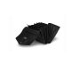 MUUD Betina. Handgemaakt leren etuit voor verwisselbare breinaalden 17x13xO23cm - kleur black 042.QB4446R1
