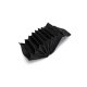 MUUD Betina. Handgemaakt leren etuit voor verwisselbare breinaalden 17x13xO23cm - kleur black 042.QB4446R1