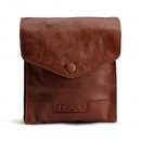 MUUD Betina. Handgemaakt leren etuit voor verwisselbare breinaalden 17x13xO23cm - kleur black Rich Brown RBROWN