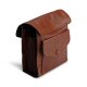 MUUD Betina. Handgemaakt leren etuit voor verwisselbare breinaalden 17x13xO23cm - kleur black Rich Brown RBROWN