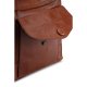 MUUD Betina. Handgemaakt leren etuit voor verwisselbare breinaalden 17x13xO23cm - kleur black Rich Brown RBROWN