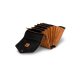 MUUD Betina. Handgemaakt leren etuit voor verwisselbare breinaalden 17x13xO23cm - kleur WHISKY  042.QB4446R1