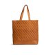 MUUD Betsy XL. Handgemaakt leren shopper 43x46x43cm - kleur WHISKY 042.QB4439R2