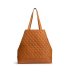 MUUD Betsy XL. Handgemaakt leren shopper 43x46x43cm - kleur WHISKY 042.QB4439R2