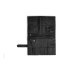 MUUD Billie Etui. Handgemaakt leren handwerketui C19x13cm - O27.5x38cm - kleur black 042.QB4442R1