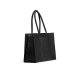 MUUD Bina XL. Handgemaakt leren shopper met afneembare portemonnee 35x43x18cm - kleur black 042.QB4438R2