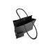 MUUD Bina XL. Handgemaakt leren shopper met afneembare portemonnee 35x43x18cm - kleur black 042.QB4438R2
