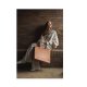 MUUD Bina XL. Handgemaakt leren shopper met afneembare portemonnee 35x43x18cm - kleur WHISKY 042.QB4438R2