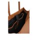 MUUD Bina XL. Handgemaakt leren shopper met afneembare portemonnee 35x43x18cm - kleur WHISKY 042.QB4438R2