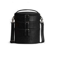 MUUD Bturn. Handgemaakt leren tas voor diverse projecten 27xØ25cm - kleur black 042.QB4443R1