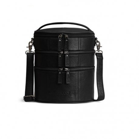 MUUD Bturn. Handgemaakt leren tas voor diverse projecten 27xØ25cm - kleur black 042.QB4443R1