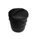 MUUD Bturn. Handgemaakt leren tas voor diverse projecten 27xØ25cm - kleur black 042.QB4443R1