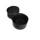MUUD Bturn. Handgemaakt leren tas voor diverse projecten 27xØ25cm - kleur black 042.QB4443R1