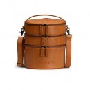 MUUD Bturn. Handgemaakt leren tas voor diverse projecten 27xØ25cm - kleur WHISKY 042.QB4443R1