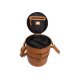 MUUD Bturn. Handgemaakt leren tas voor diverse projecten 27xØ25cm - kleur WHISKY 042.QB4443R1