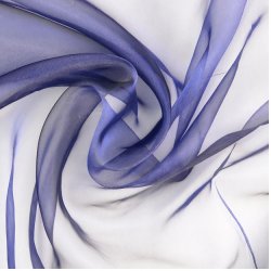 Organza Stof Effen Navy 200030.5026