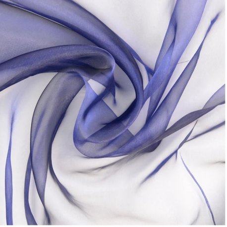 Organza Stof Effen Navy 200030.5026